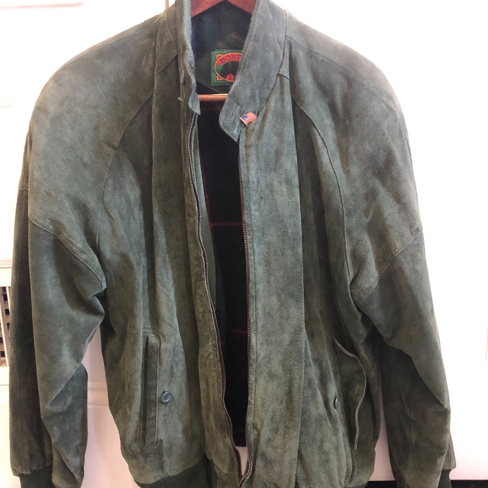 Boston Traders Suede Bomber Jacket